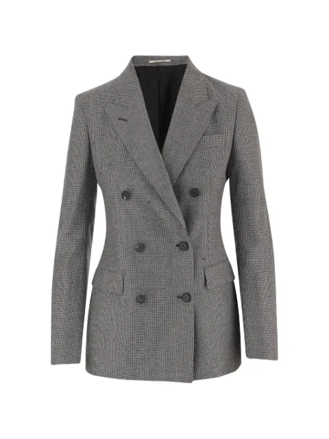 Tagliatore double-breasted micro-check blazer