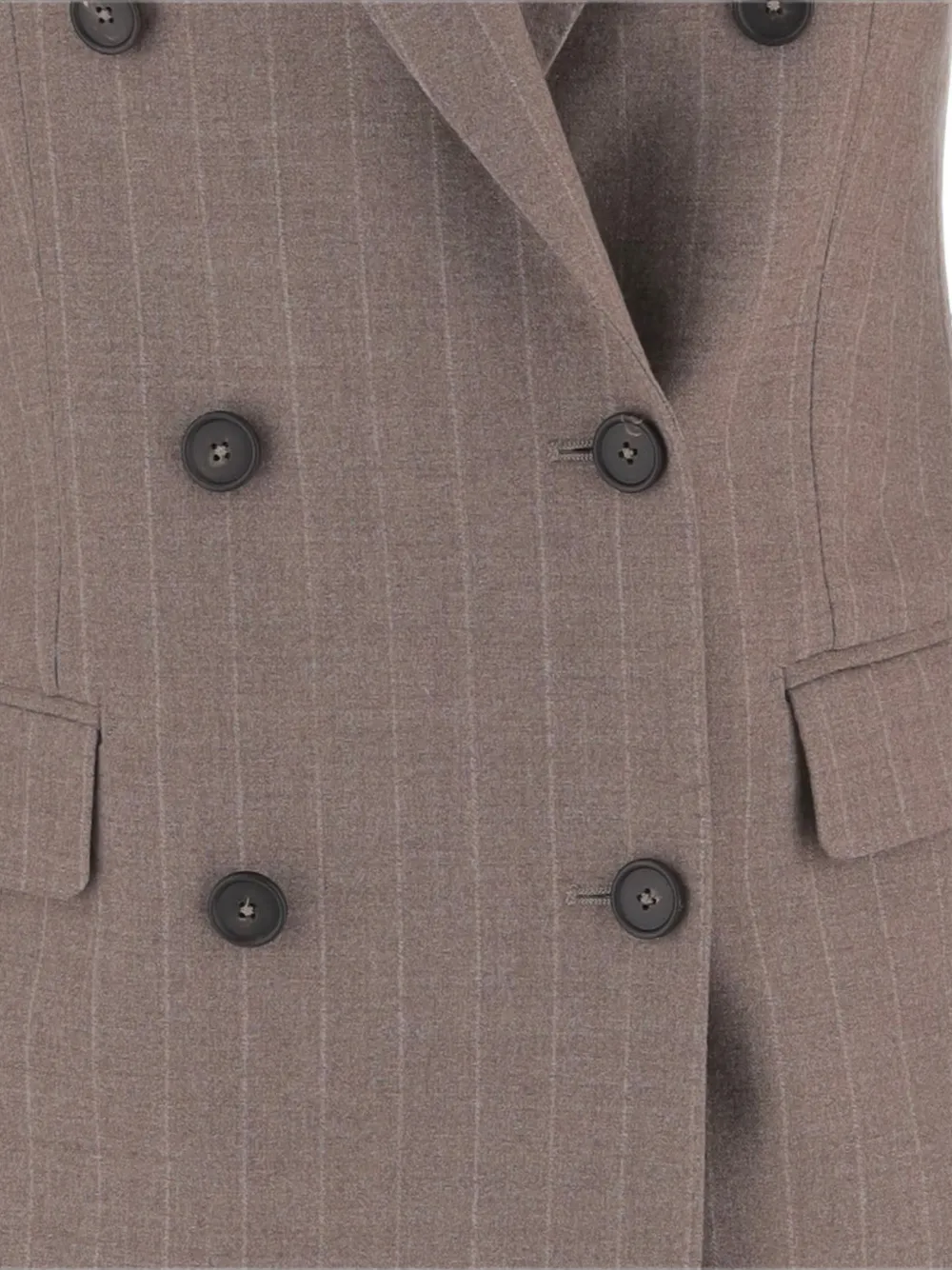 Tagliatore Blazer met krijtstreep en dubbele rij knopen Bruin