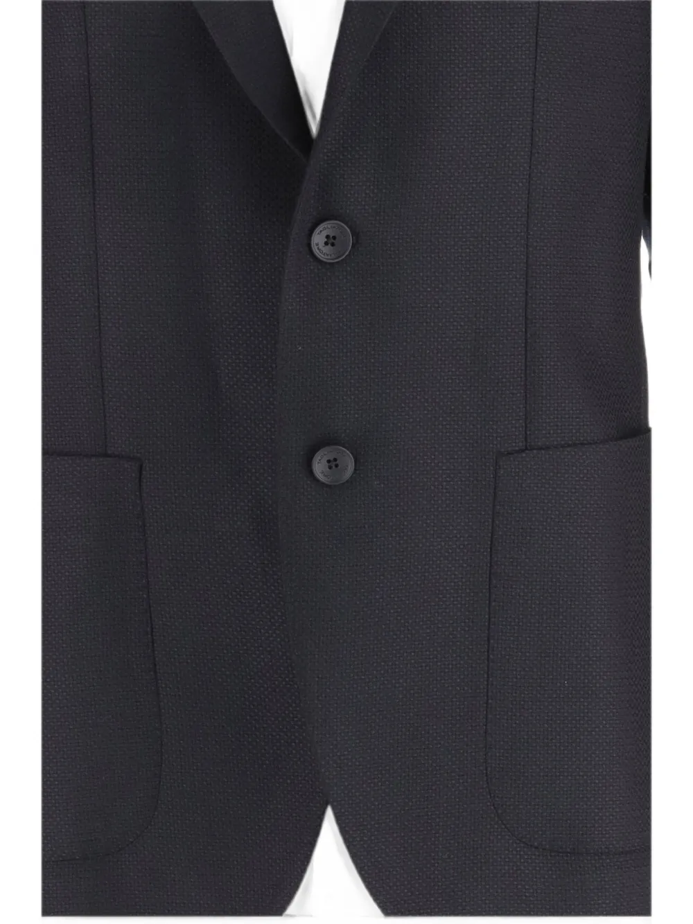 Tagliatore Single-breasted Stretch Wool Jacket In Blue