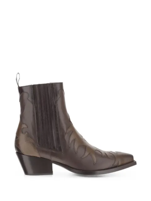Sartore botines con costuras decorativas