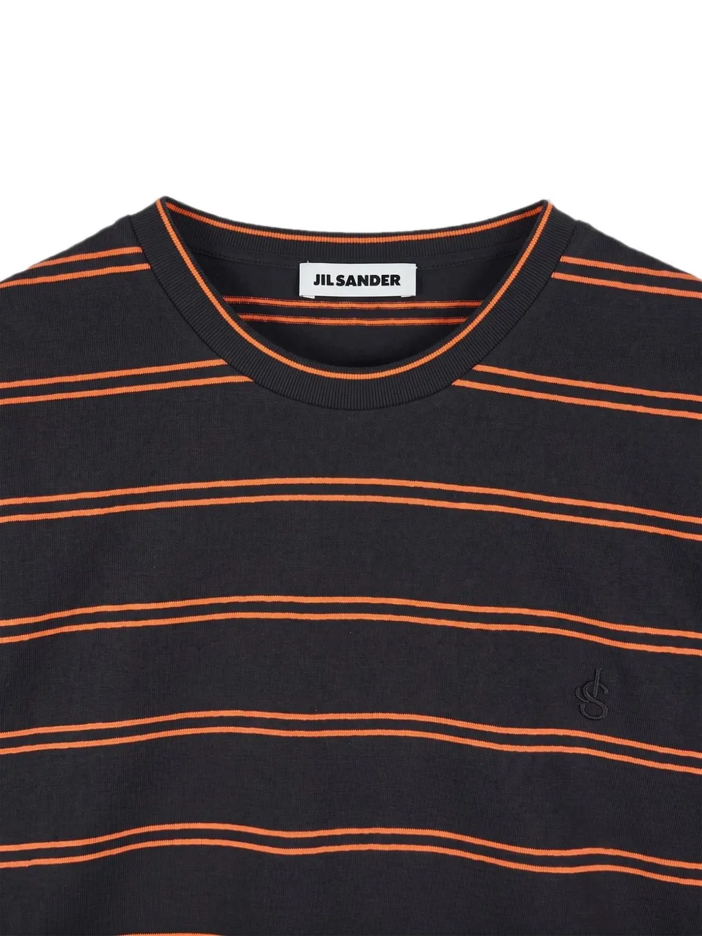 Jil Sander Gestreept T-shirt met lange mouwen Grijs