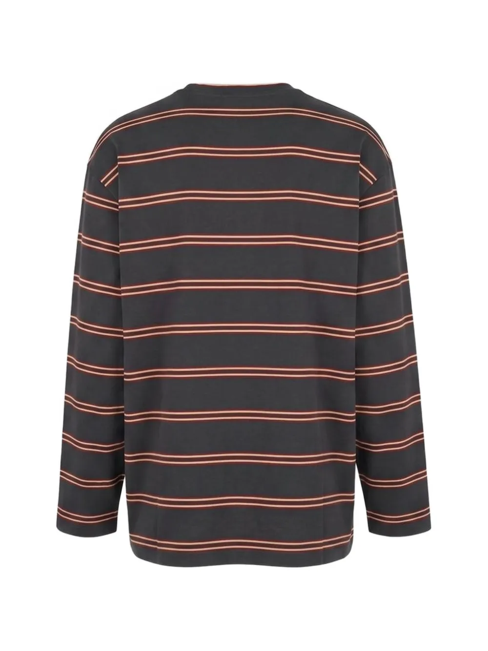 Jil Sander Gestreept T-shirt met lange mouwen Grijs