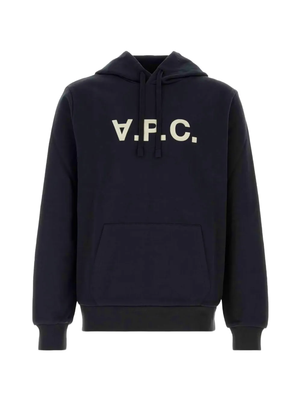 A.p.c. V.p.c. Logo-print Hoodie In Black