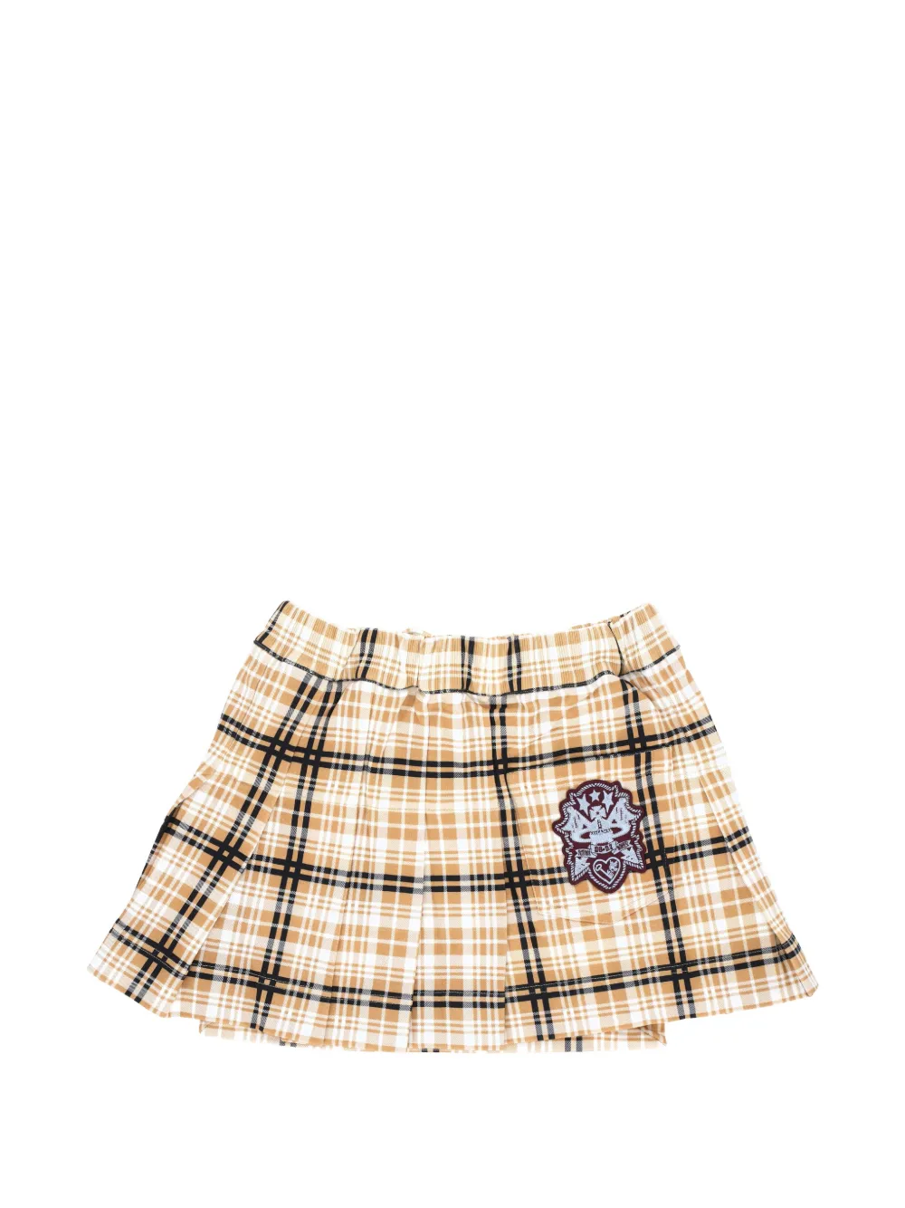 Vivienne Westwood Geruite plooirok Beige
