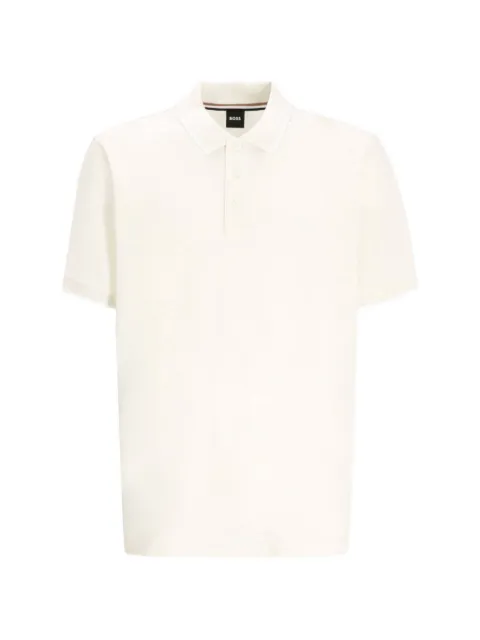 BOSS logo-embroidered polo shirt