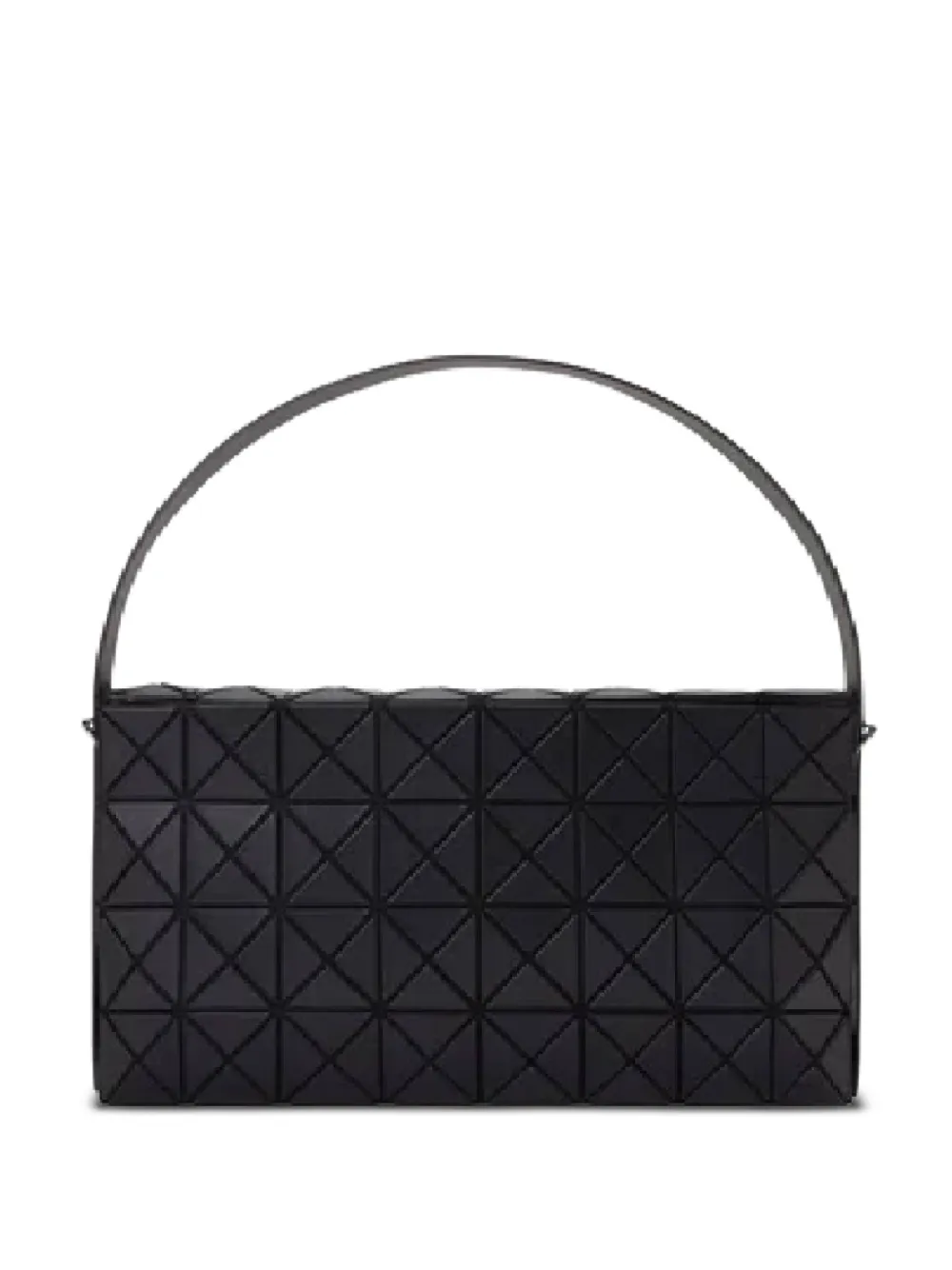 Bao Bao Issey Miyake Längliche Schultertasche mit geometrischem Einsatz - Schwarz