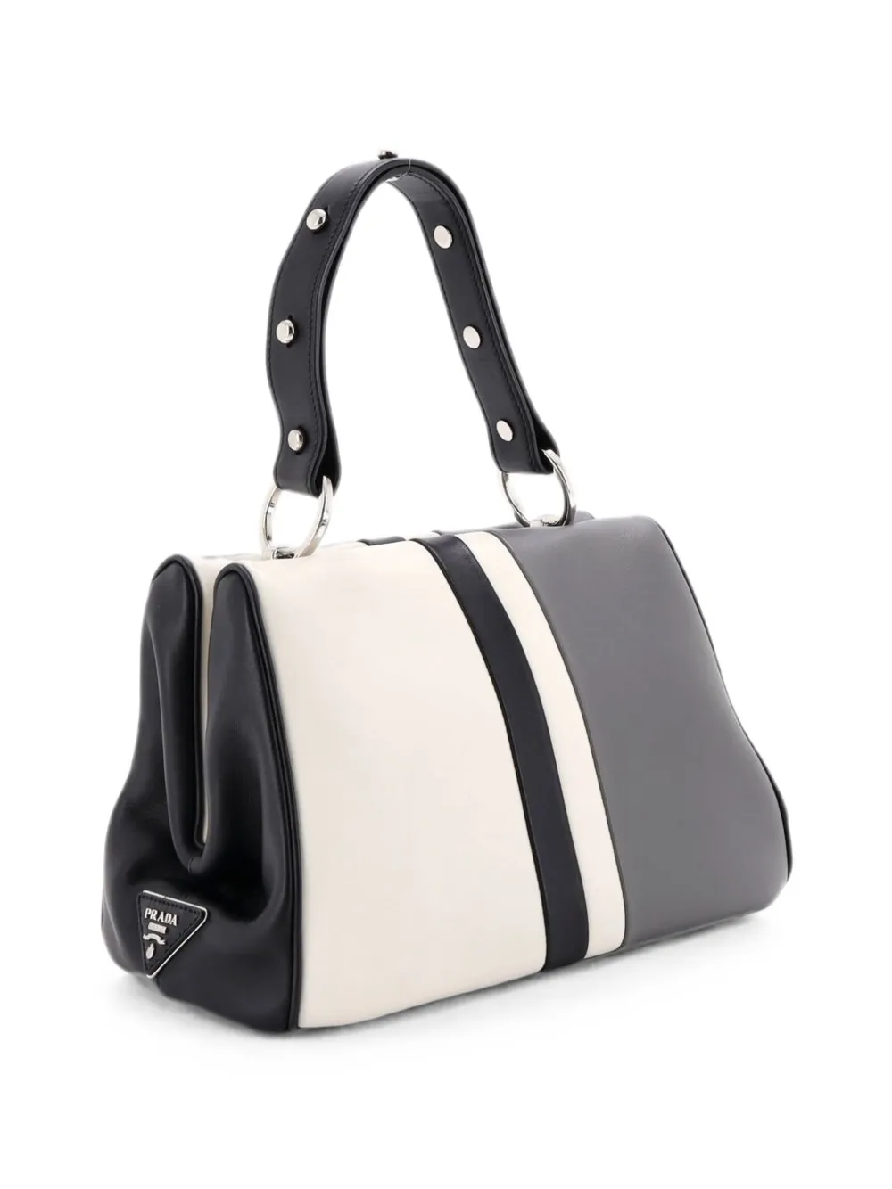 Prada Pre-Owned Mittelgroße Light Frame Schultertasche - Schwarz