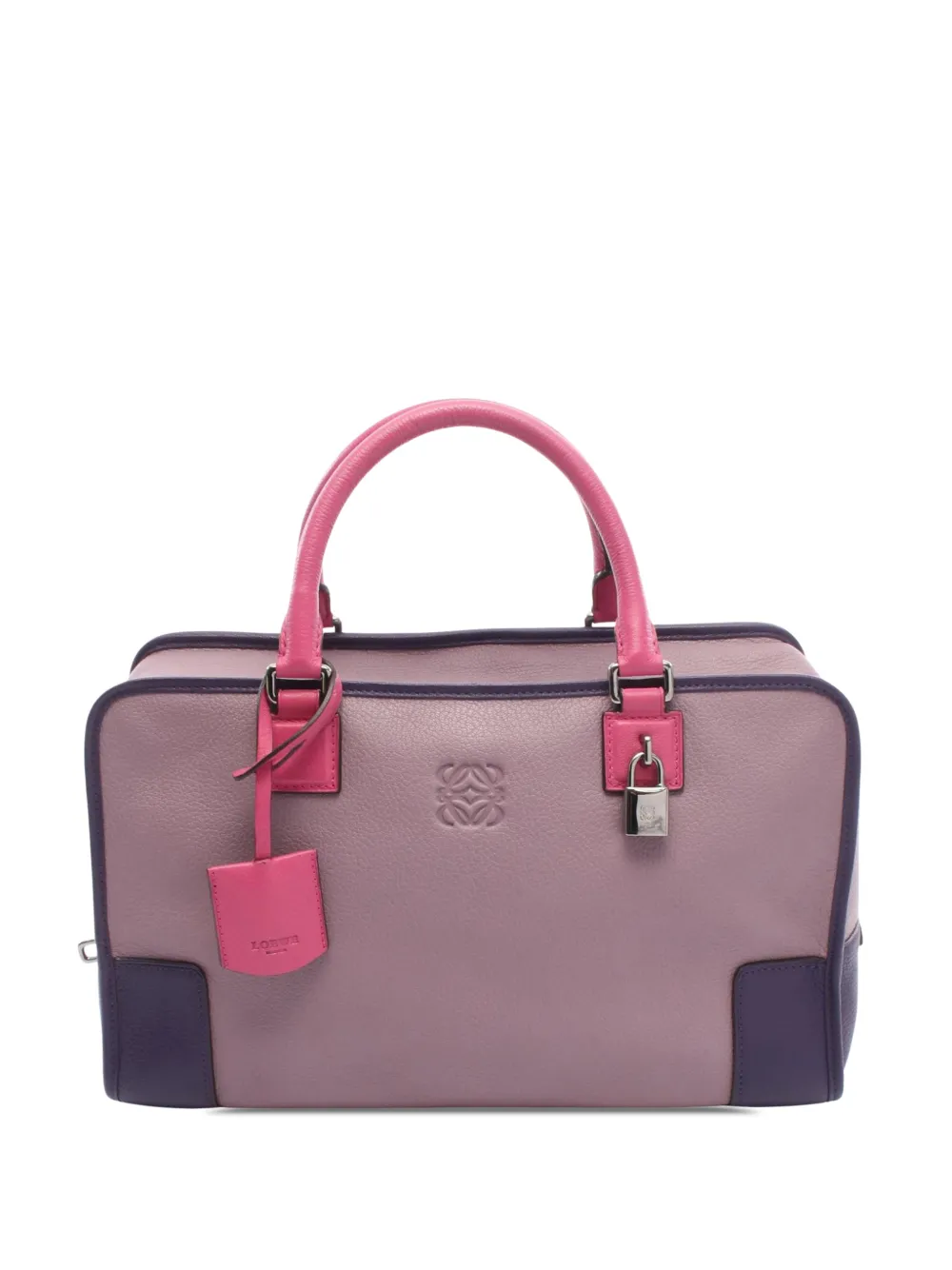 Loewe Pre-Owned 2012-2026 Tricolor Goatskin Amazona 36 handbag - Violett