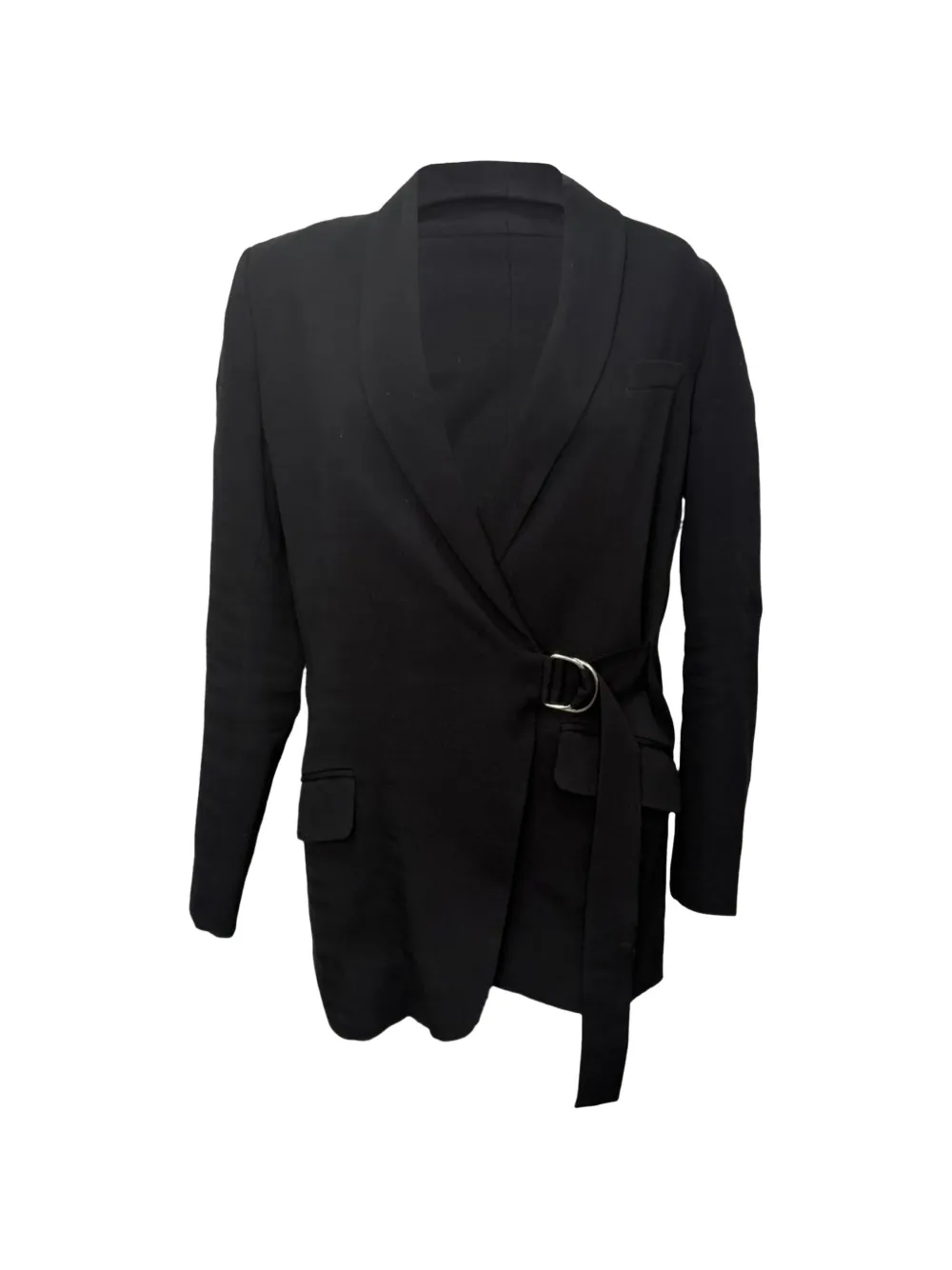 Pre-owned Iro Long-sleeve Belted Blazer In Black