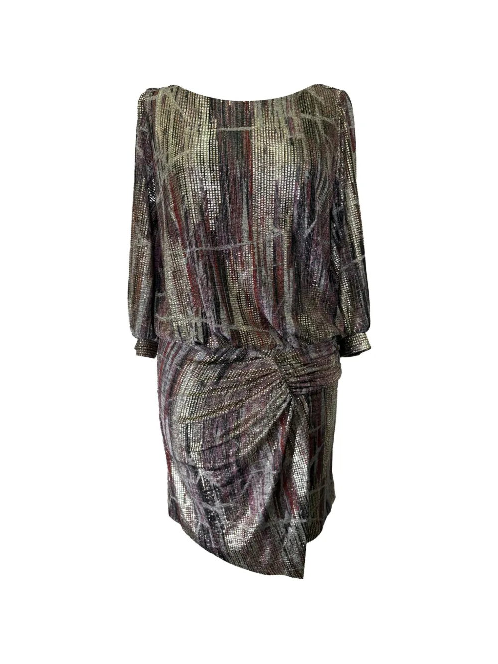 Ba&Sh Salina V-back midi dress - Grigio