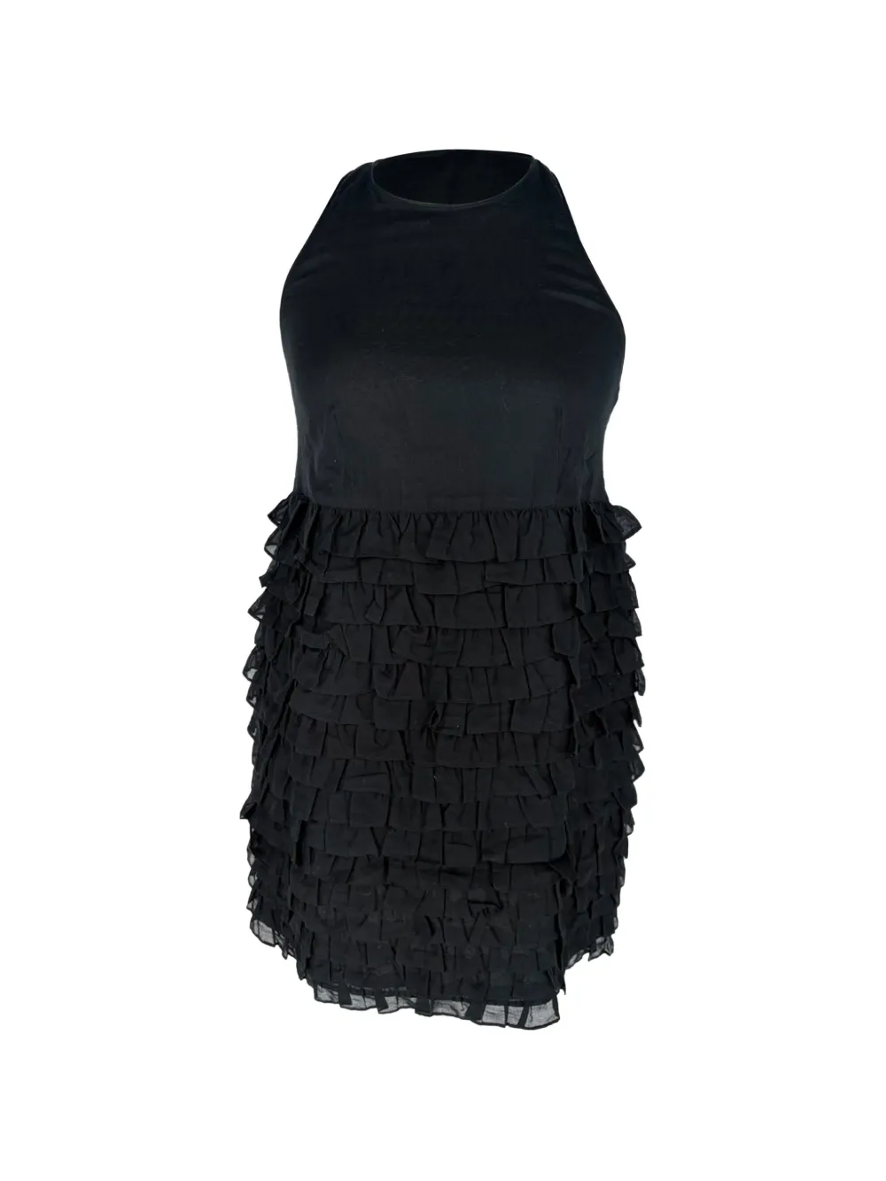 Burberry Pre-Owned 2010-2020s tiered mini dress - Nero
