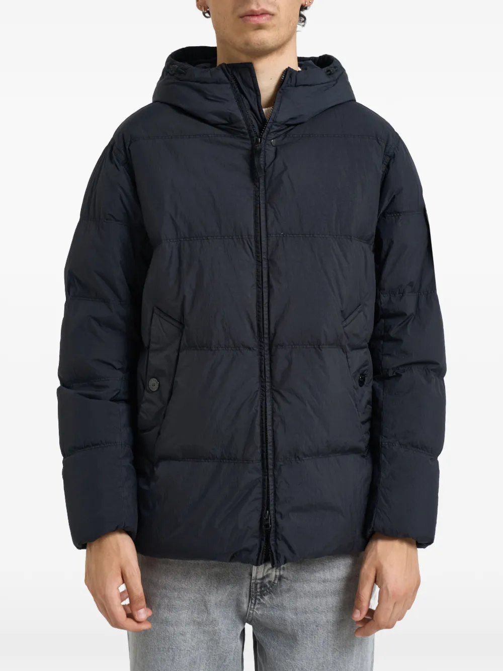 Stone Island 4100037 Crinkle Reps NY down jacket - Blu