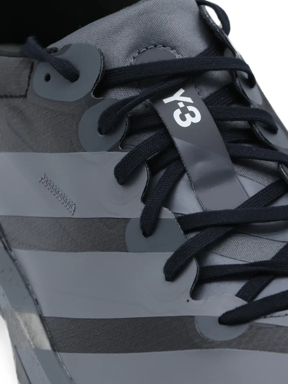Y-3 signature-print sneakers Grijs