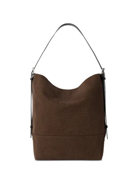 LEMAIRE belted tote bag in heavy cotton canvas