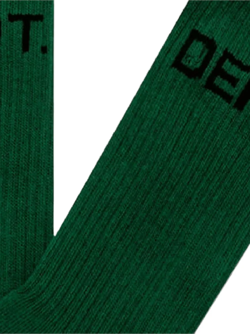 GALLERY DEPT. Geribbelde sokken met logoprint Groen