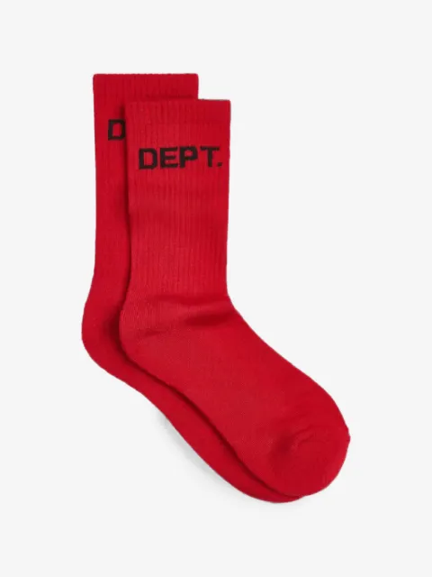 GALLERY DEPT. logo-print ribbed socks