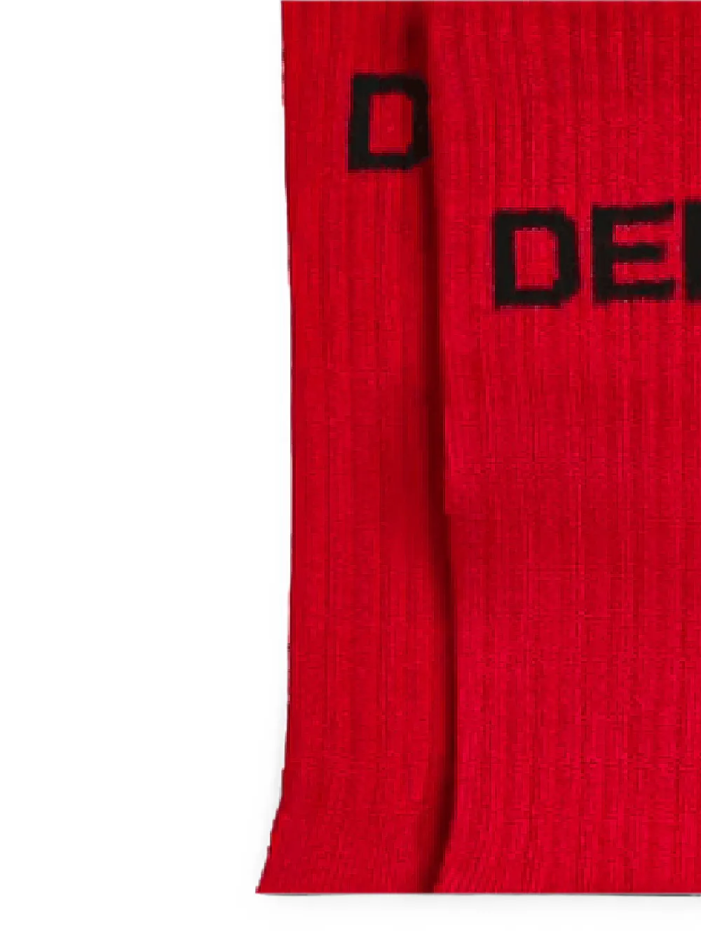 GALLERY DEPT. Geribbelde sokken met logoprint Rood