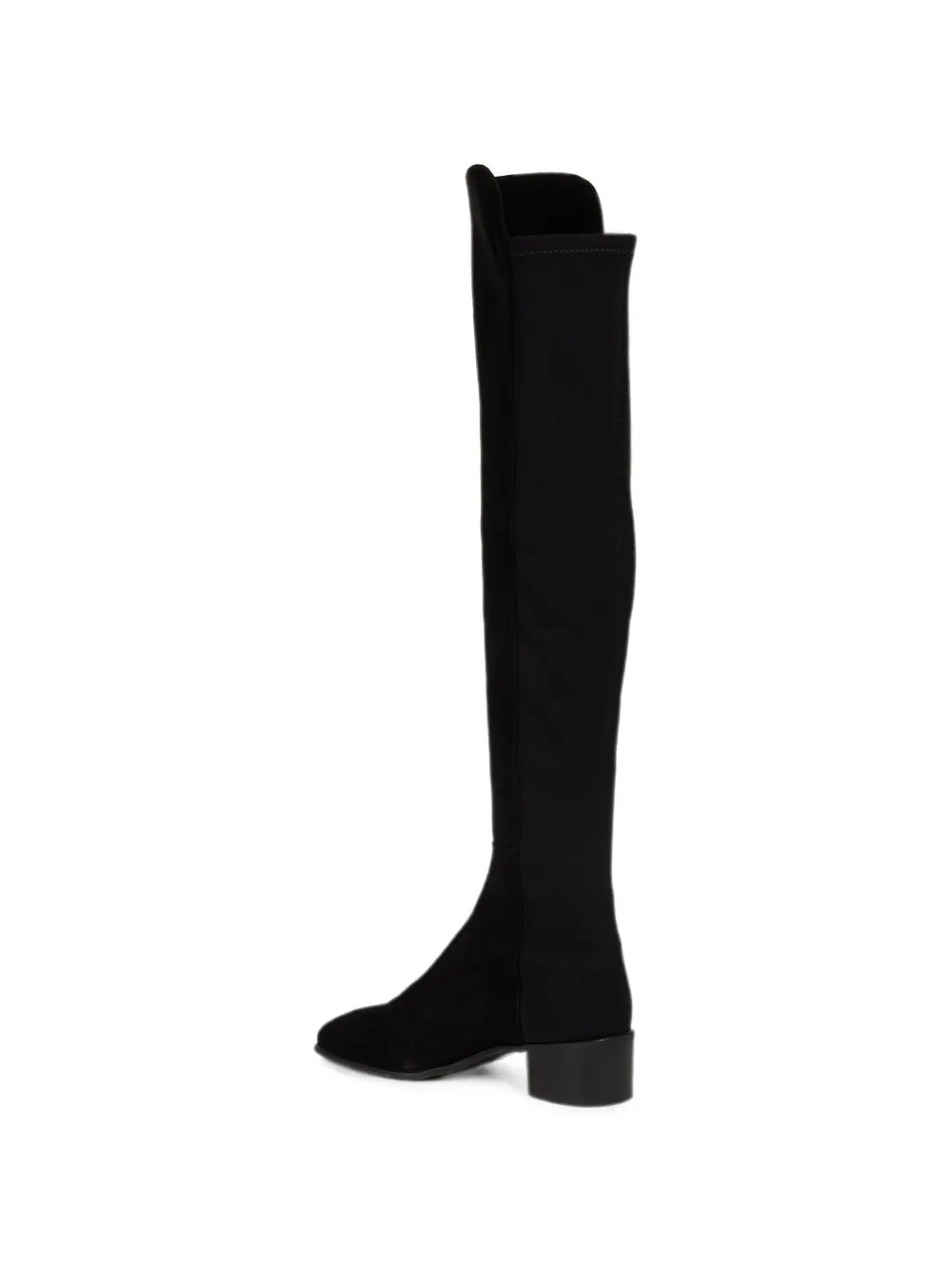 Stuart Weitzman City suede over-the-knee boots Zwart
