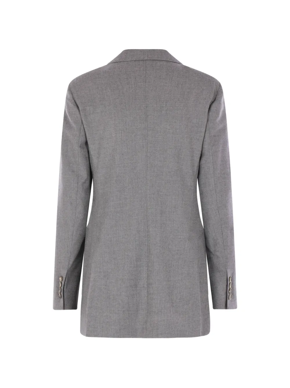 Max Mara Double-breasted Peak-lapels Blazer In Gray