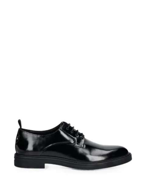 BOSS polished leather derby shoes