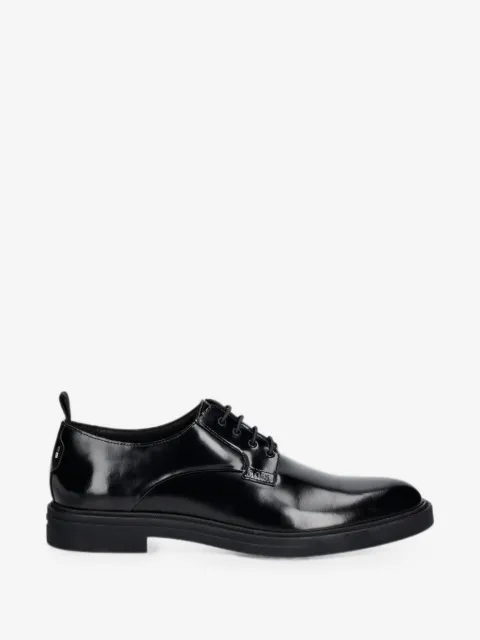 BOSS polished leather derby shoes