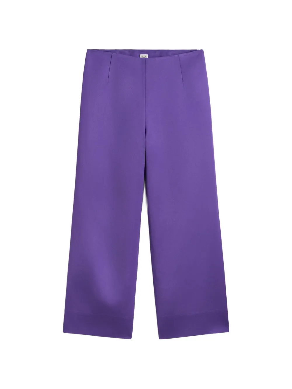 Totême Fluid Satin Trousers Violet In Multi
