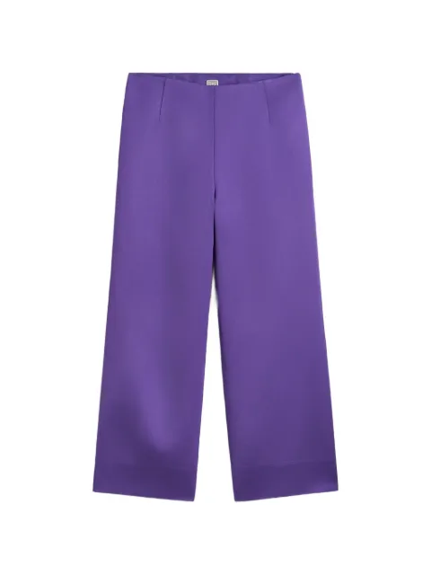 TOTEME fluid satin trousers violet