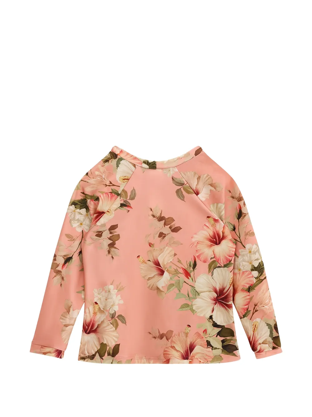 ZIMMERMANN Kids Mahon zwembroek met bloemen-print en ruches Roze