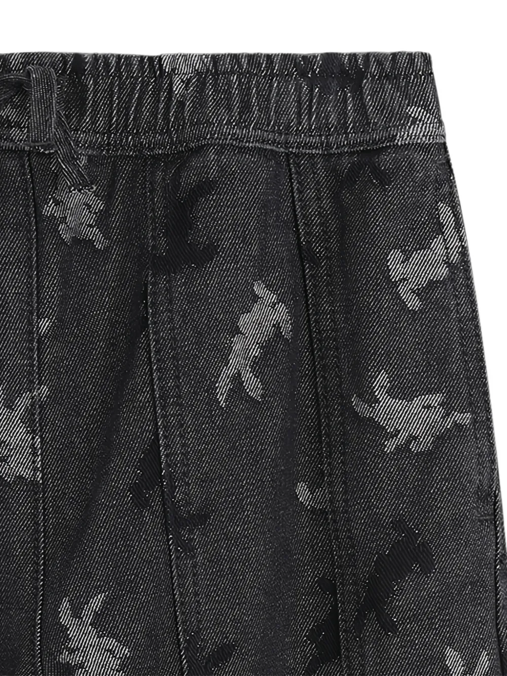 Kenzo Rabbit-pattern Jeans In Gray