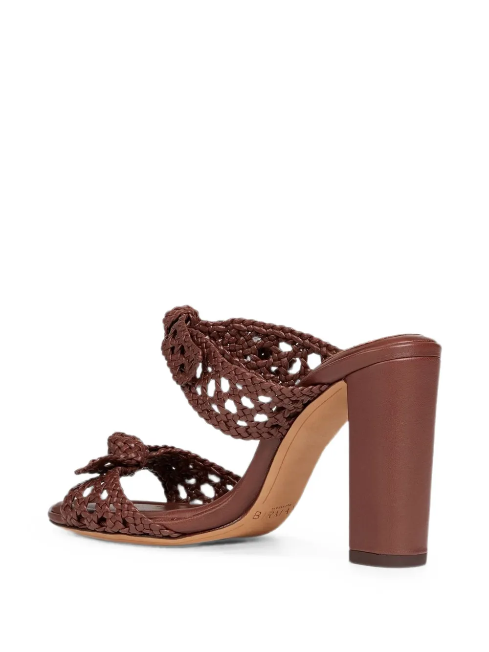 Alexandre Birman Clarita braided leather sandals Bruin