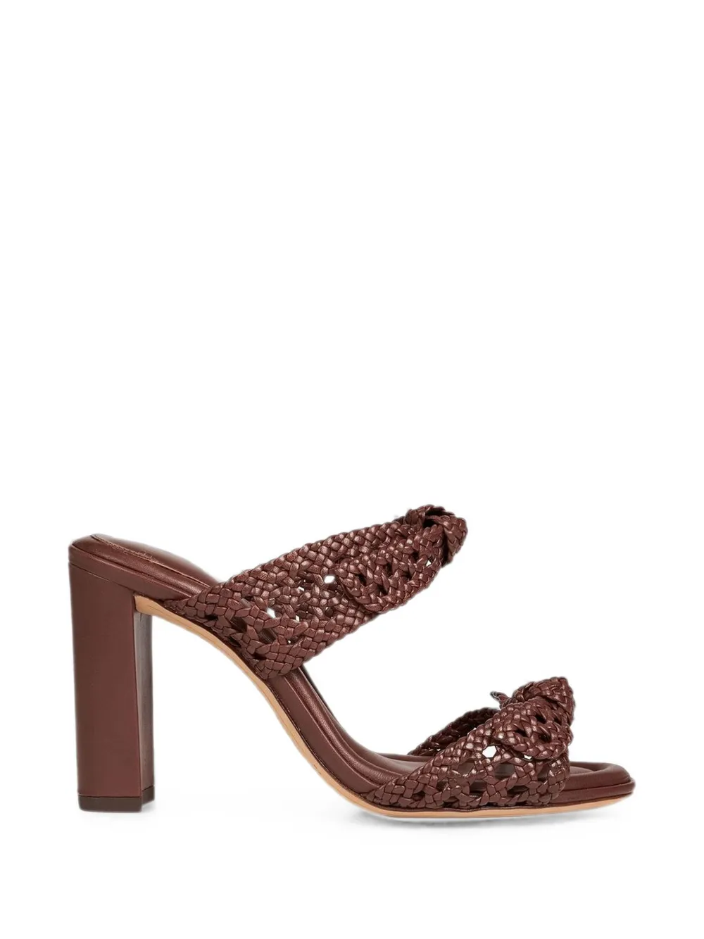 Alexandre Birman Clarita braided leather sandals Bruin