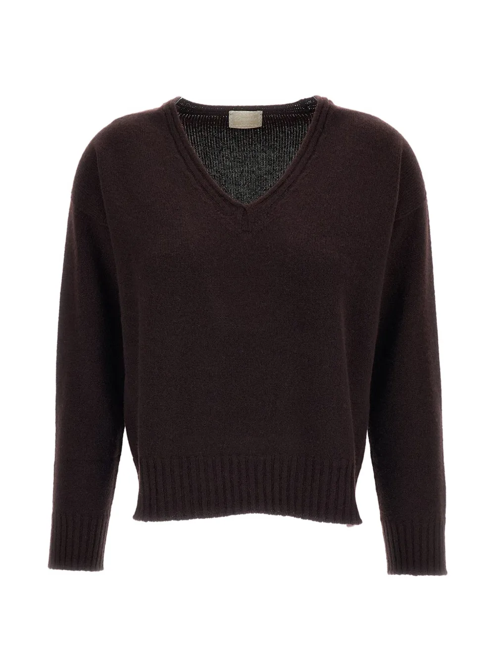 Drumohr Kaschmirpullover mit V-Ausschnitt - Braun