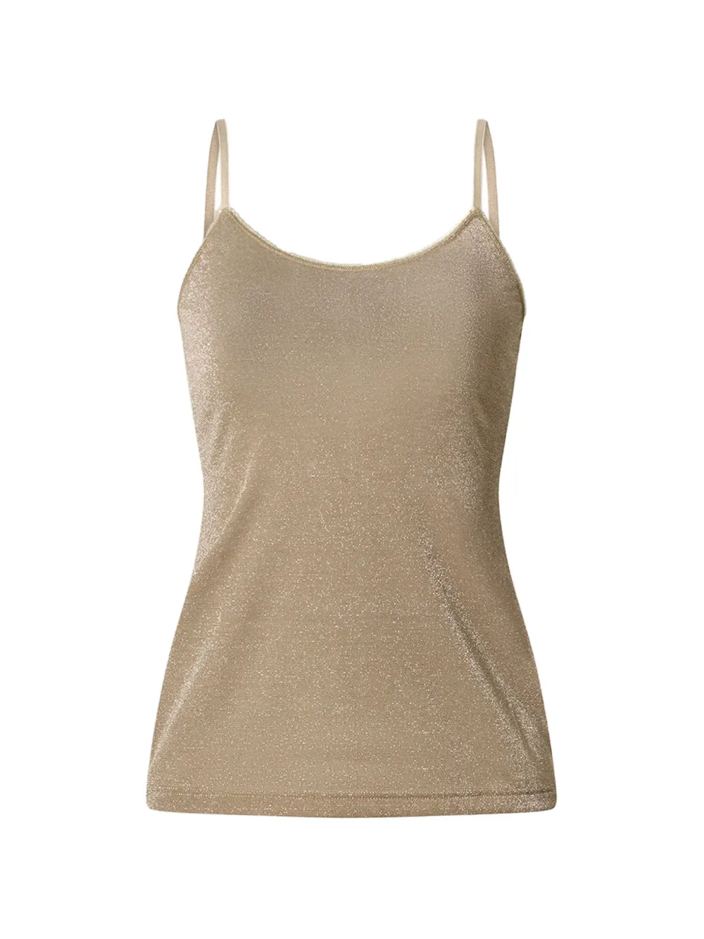 MOMONÌ Airelle lurex-jersey top - Toni neutri