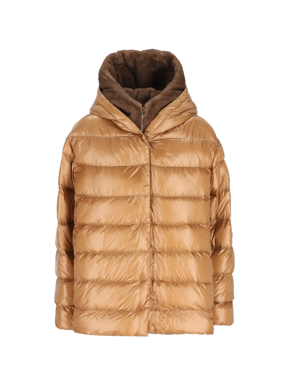 Herno quilted hooded coat - Brown