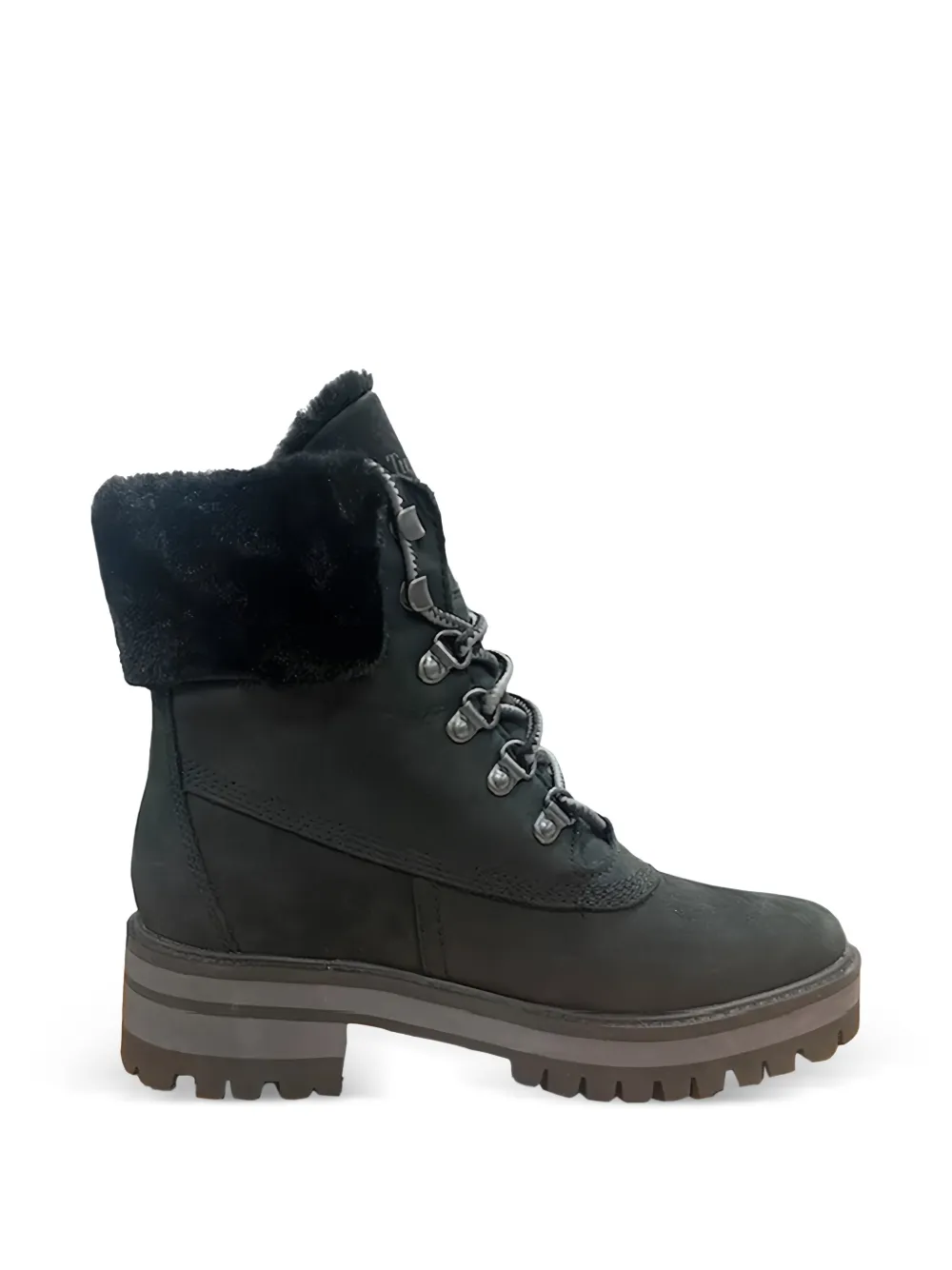 Timberland Courmayeur Valley shearling-trim ankle boots Zwart