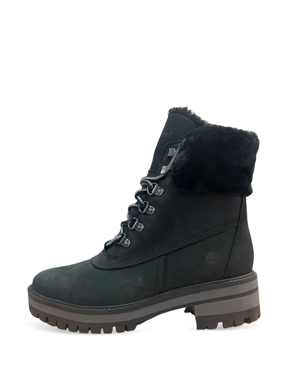 Timberland Courmayeur Valley shearling-trim ankle boots Zwart
