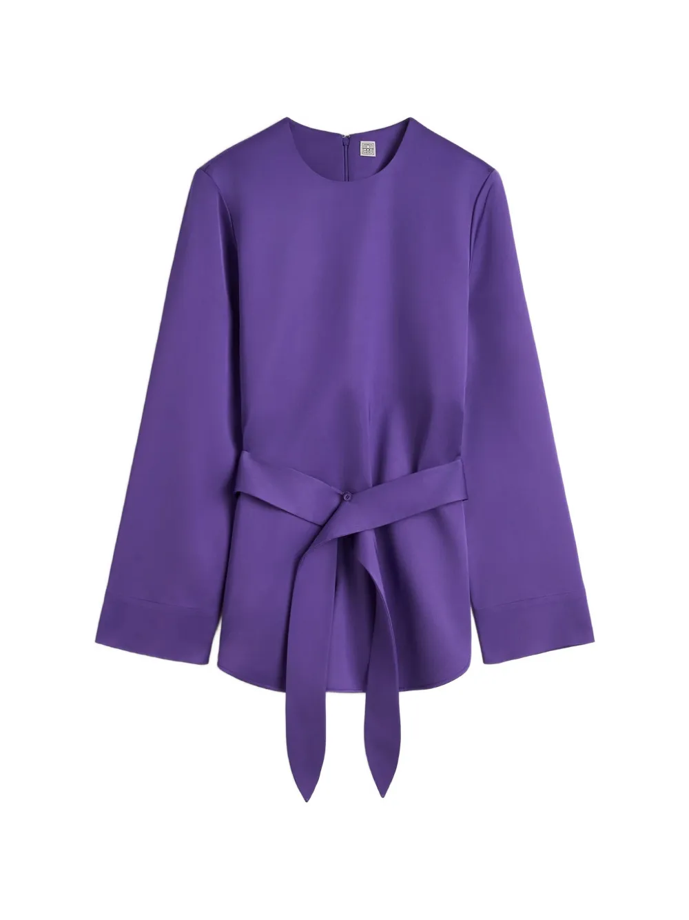 TOTEME belted long-sleeve tunic - Violett