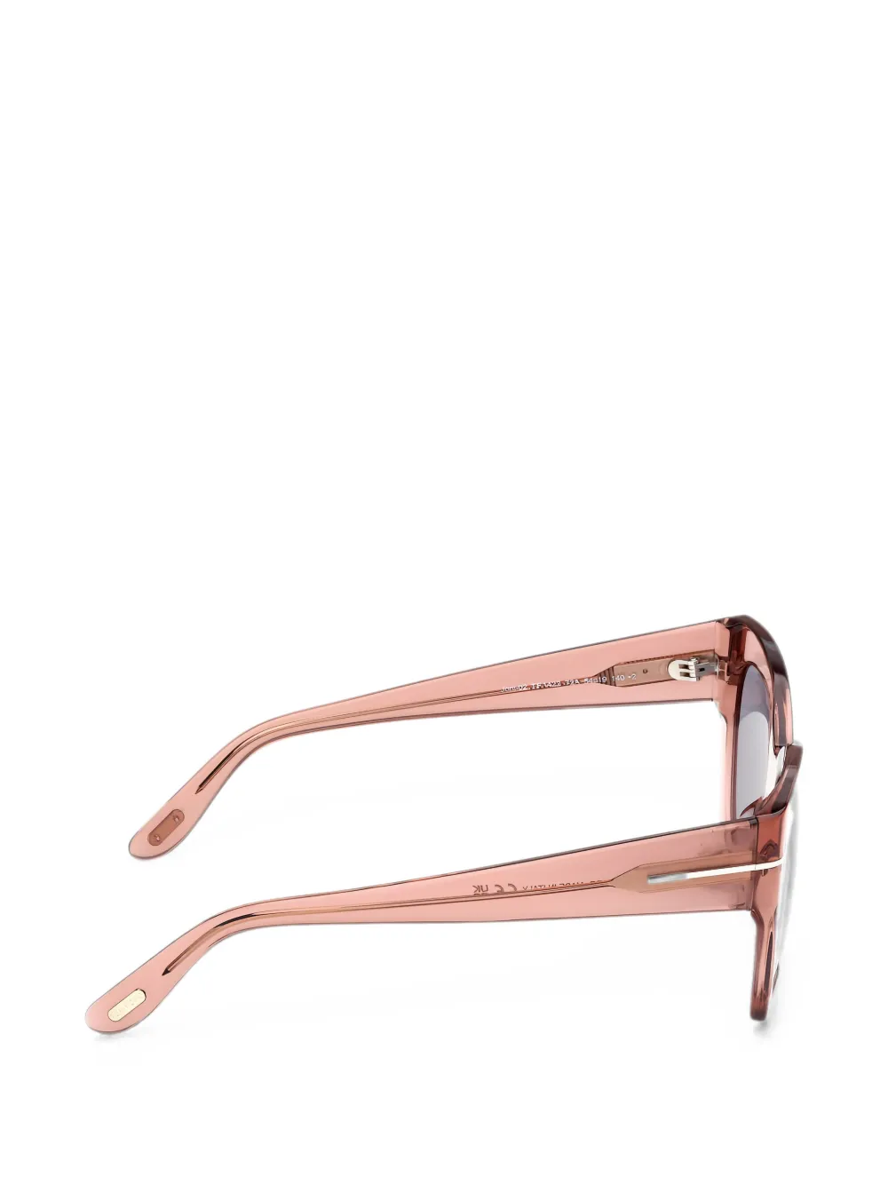 TOM FORD Eyewear Joni zonnebril met vierkant montuur Roze