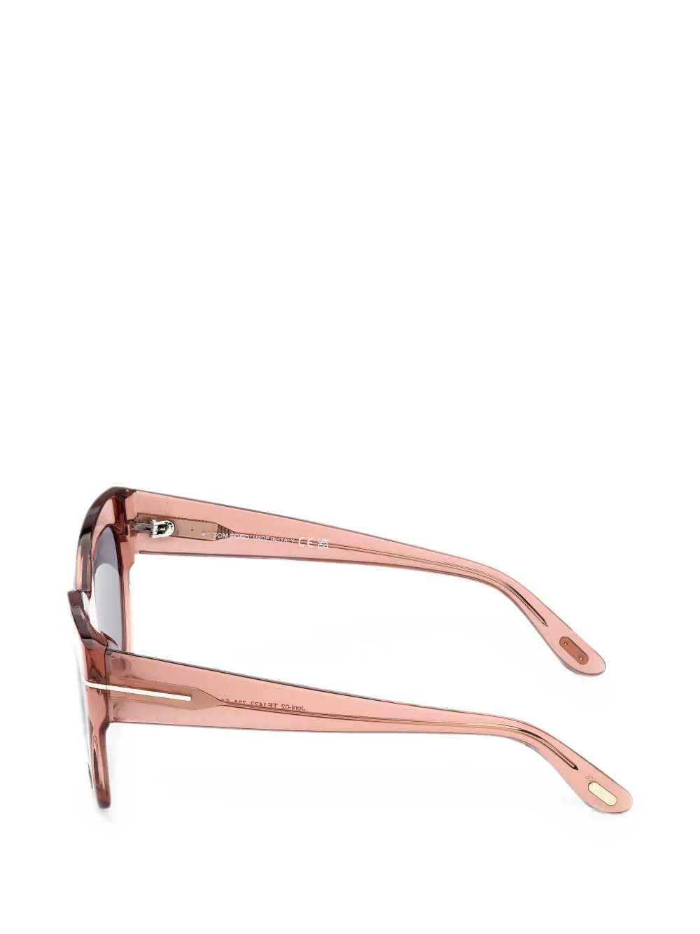 TOM FORD Eyewear Joni zonnebril met vierkant montuur Roze