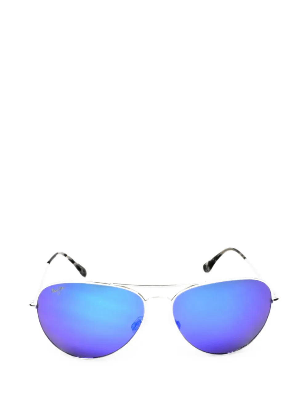 Maui Jim Polarisierte Mavericks Pilotenbrille - Silber