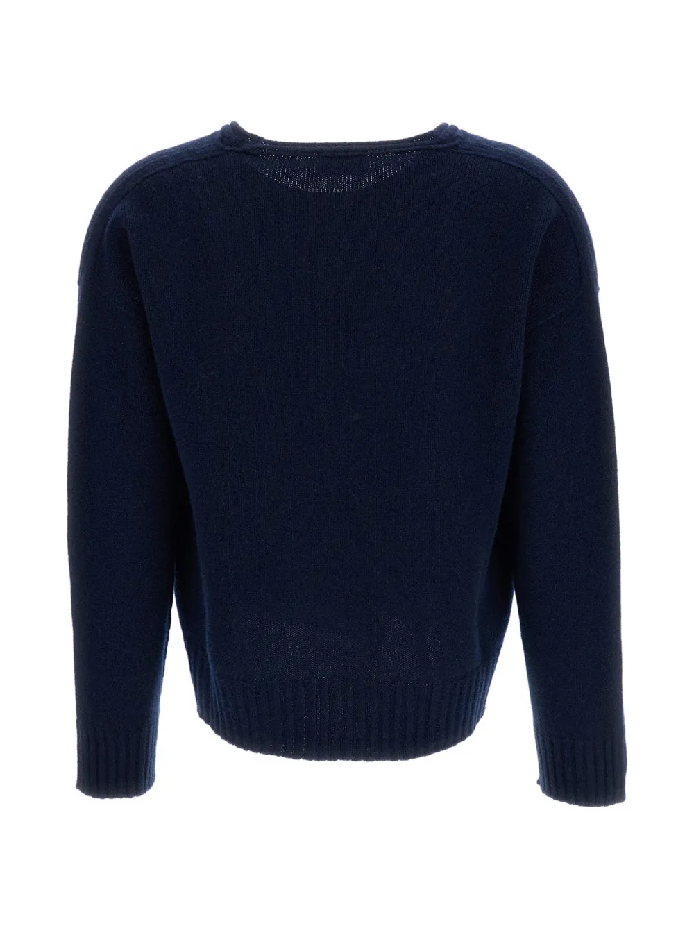 Drumohr Kasjmier trui met V-hals Blauw