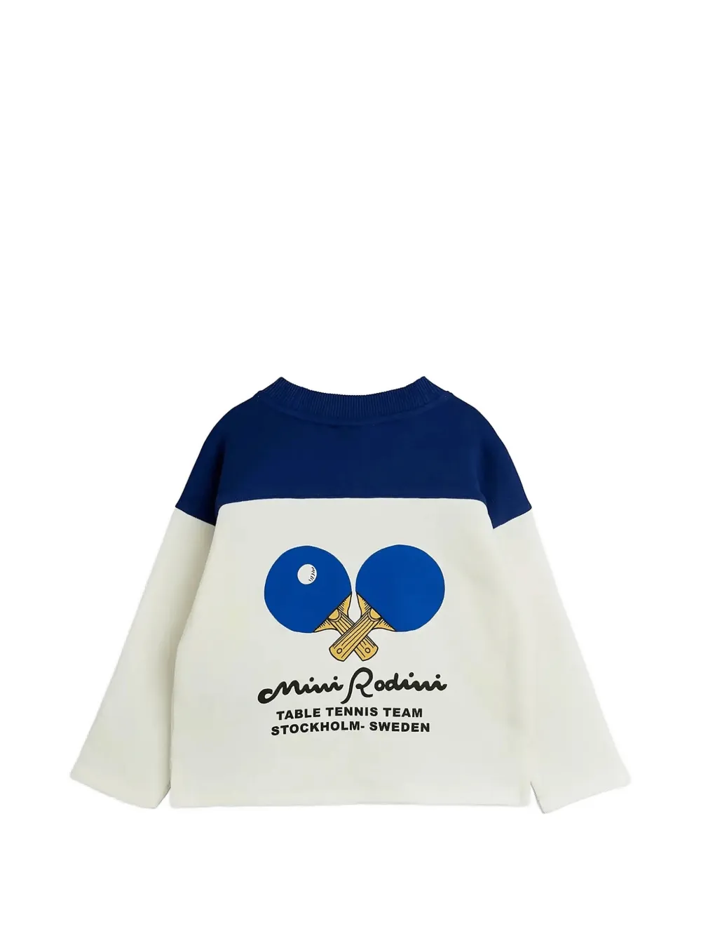 Mini Rodini T-shirt met grafische print en lange mouwen Wit