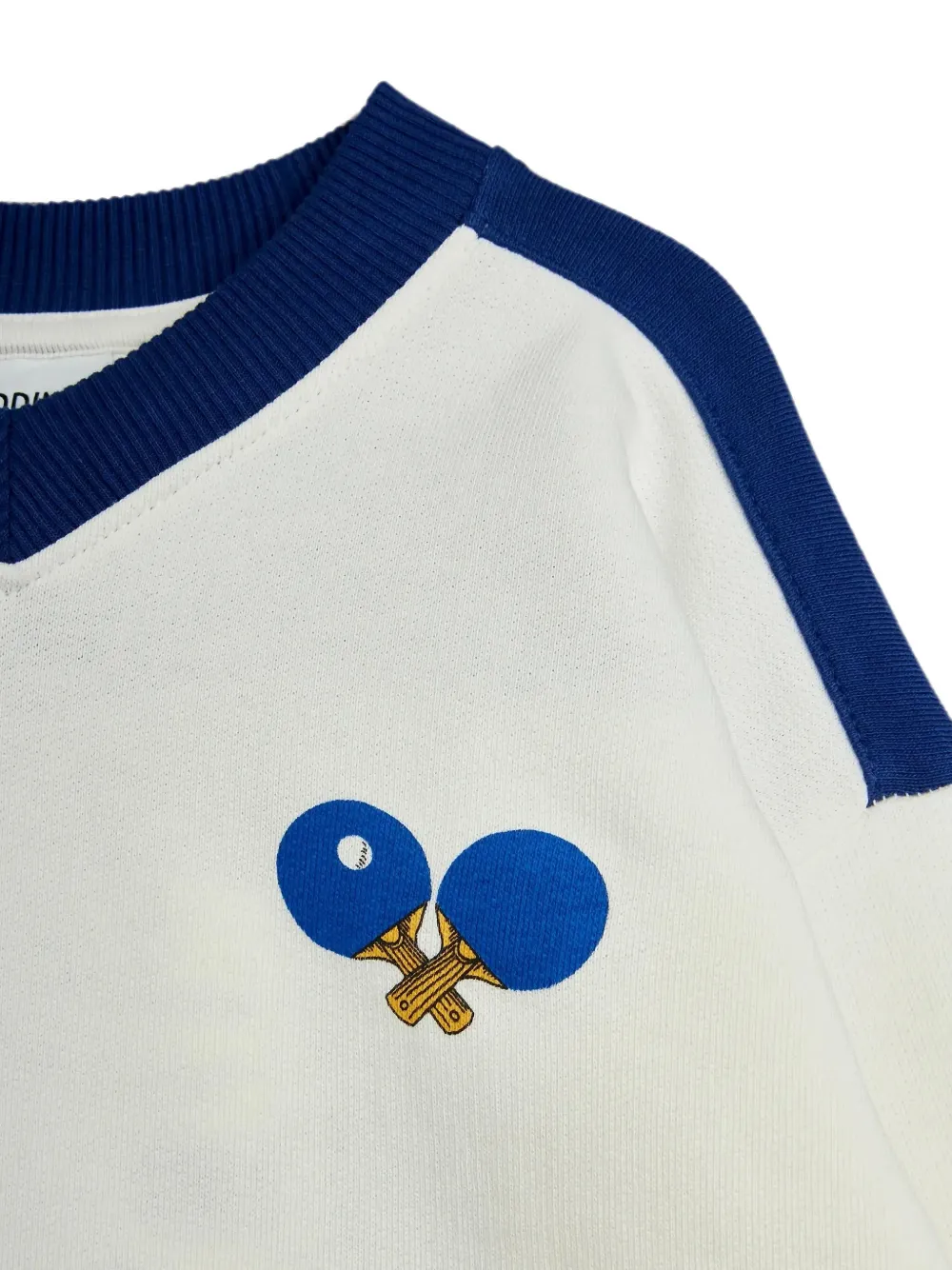 Mini Rodini T-shirt met grafische print en lange mouwen Wit