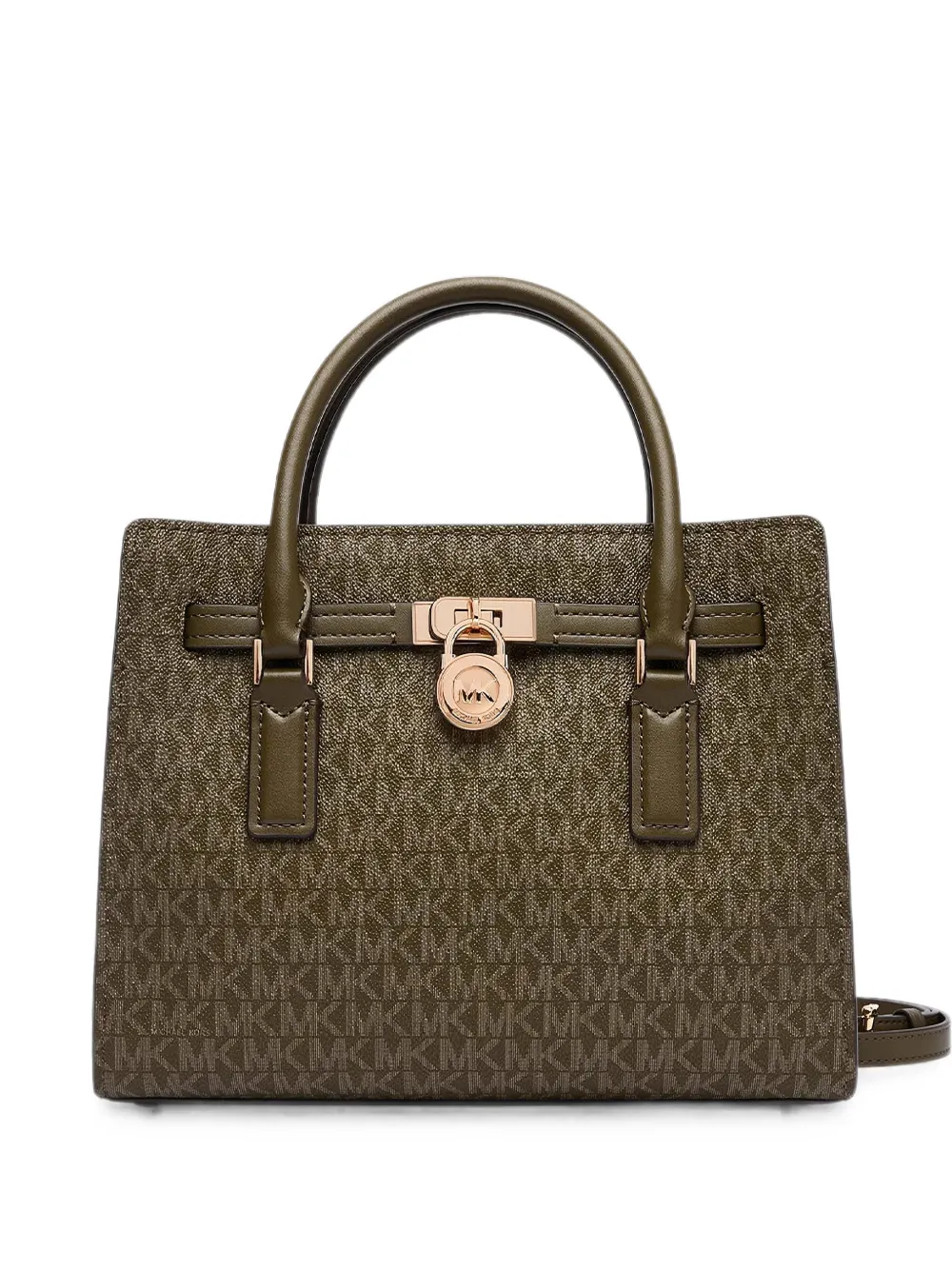 Michael Kors logo-print padlock-detail tote bag - Grün