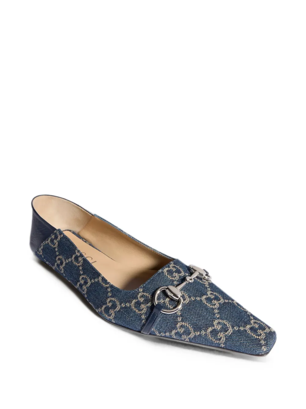 Gucci Vittoria GG canvas ballet flats Blauw