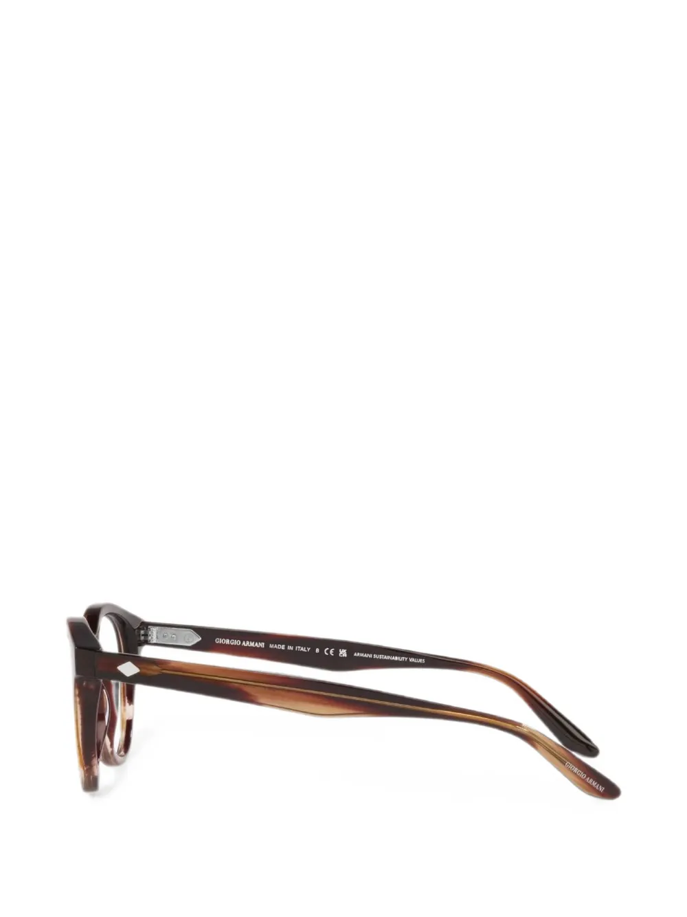 Giorgio Armani Bril met rond montuur Bruin