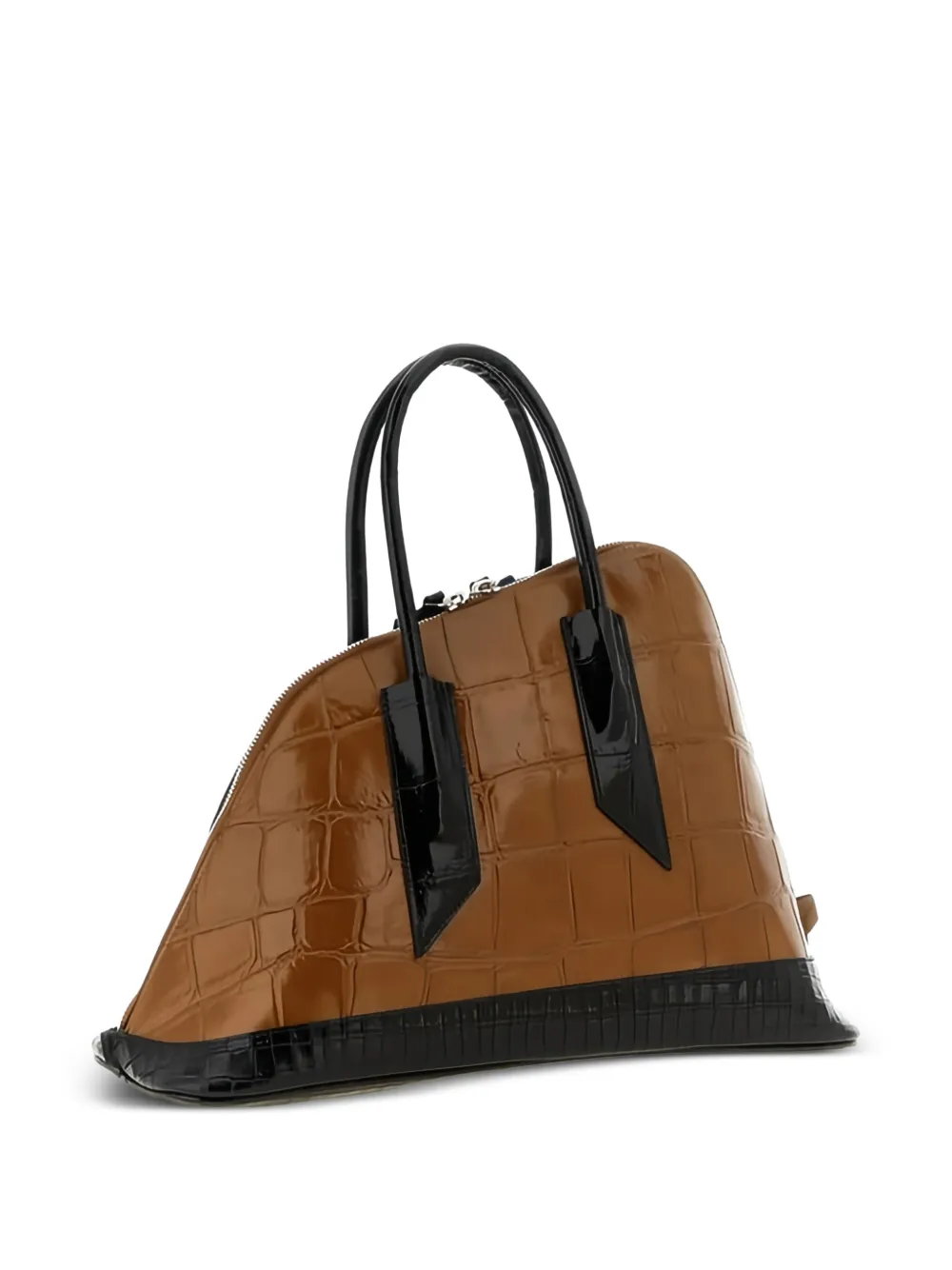 The Attico Santa Ambroeus shopper met krokodillen-reliëf Bruin