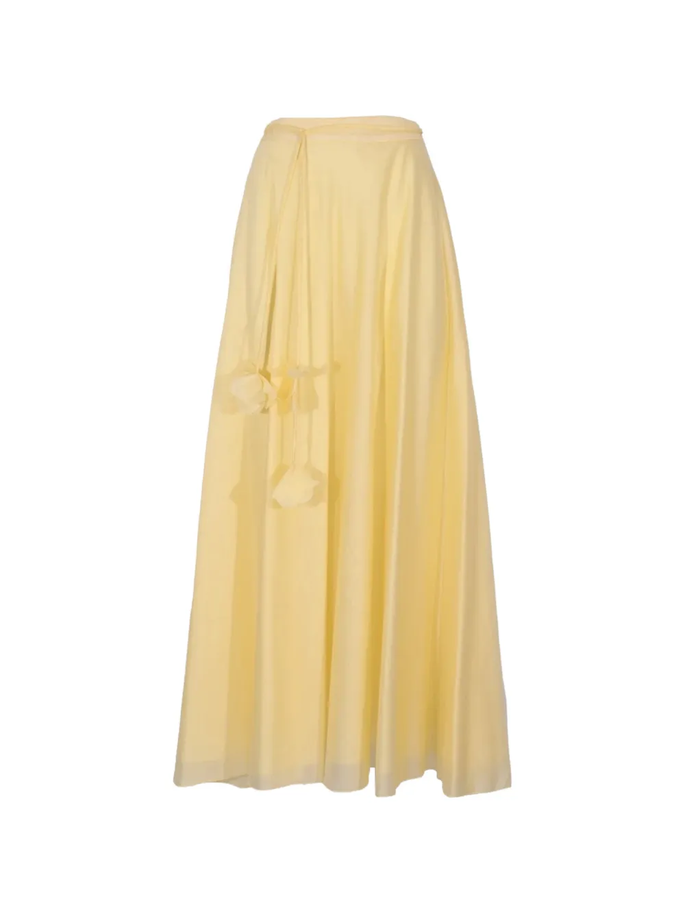 Hanita floral-detail chiffon maxi skirt