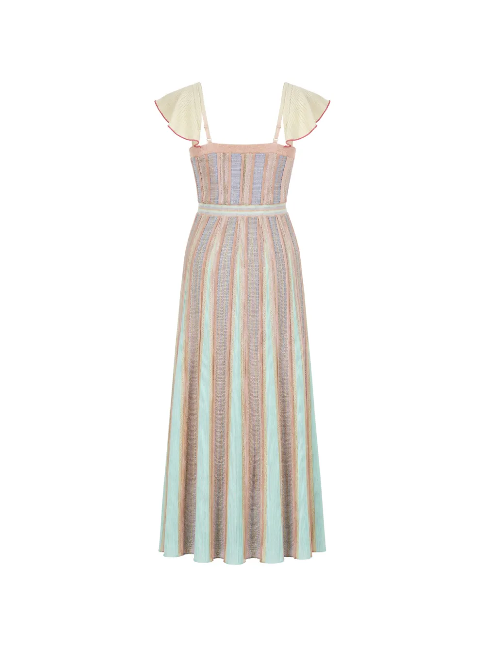 Forte Geplooide maxi-jurk Roze