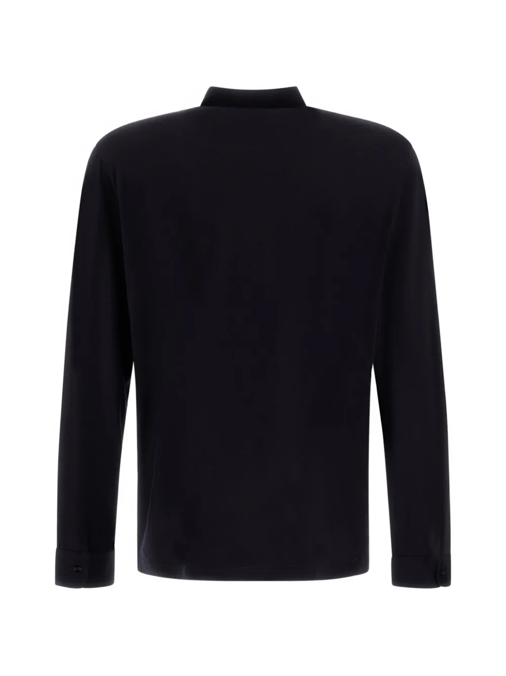 Herno Resort poloshirt met lange mouwen Zwart